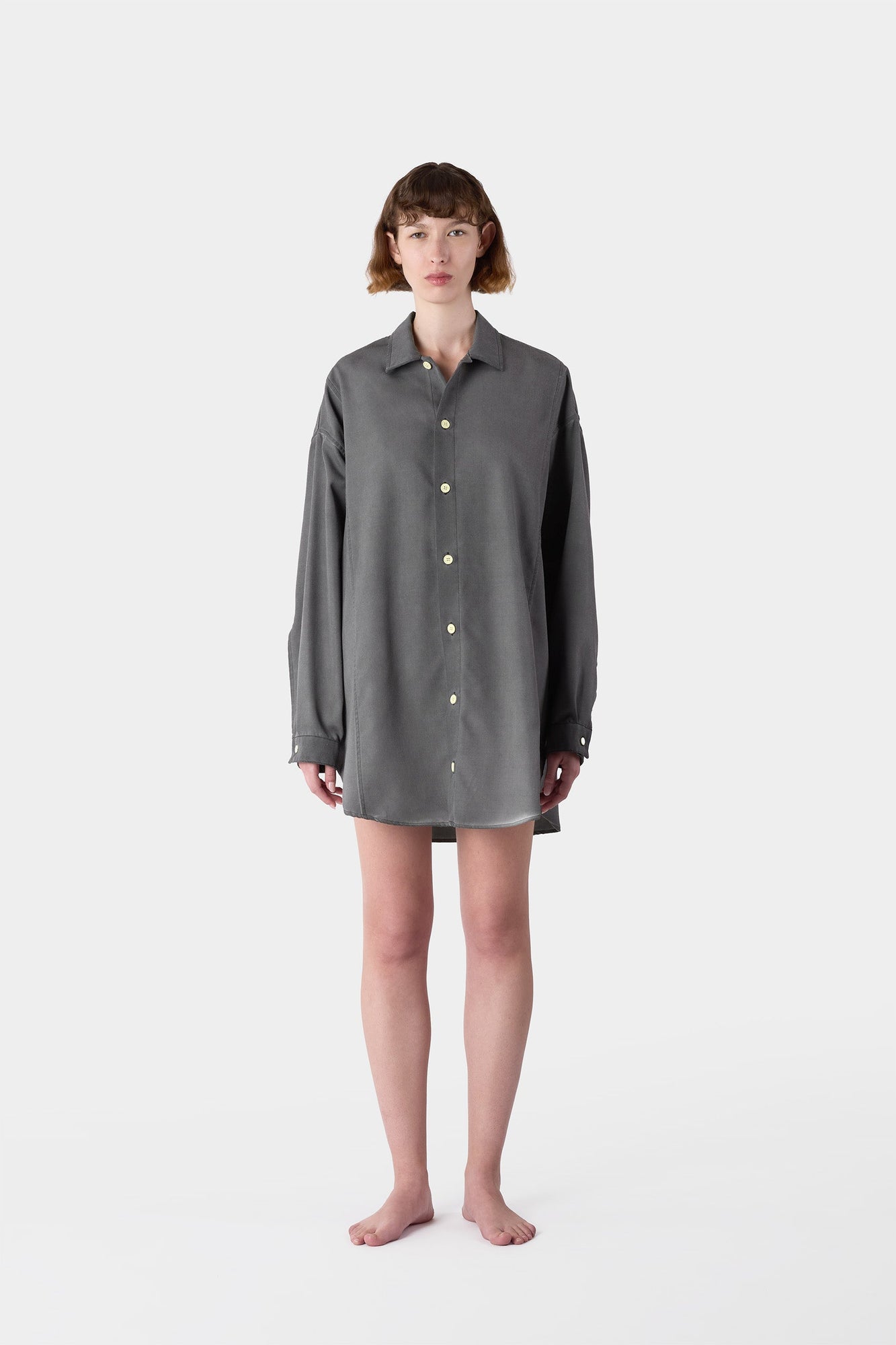 Unisex | Mega Over Shirt W Cuts | Grey