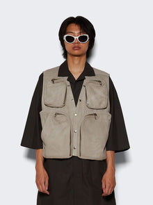 Men | Rick Owens | Porterville Cargo Vest | Ivory