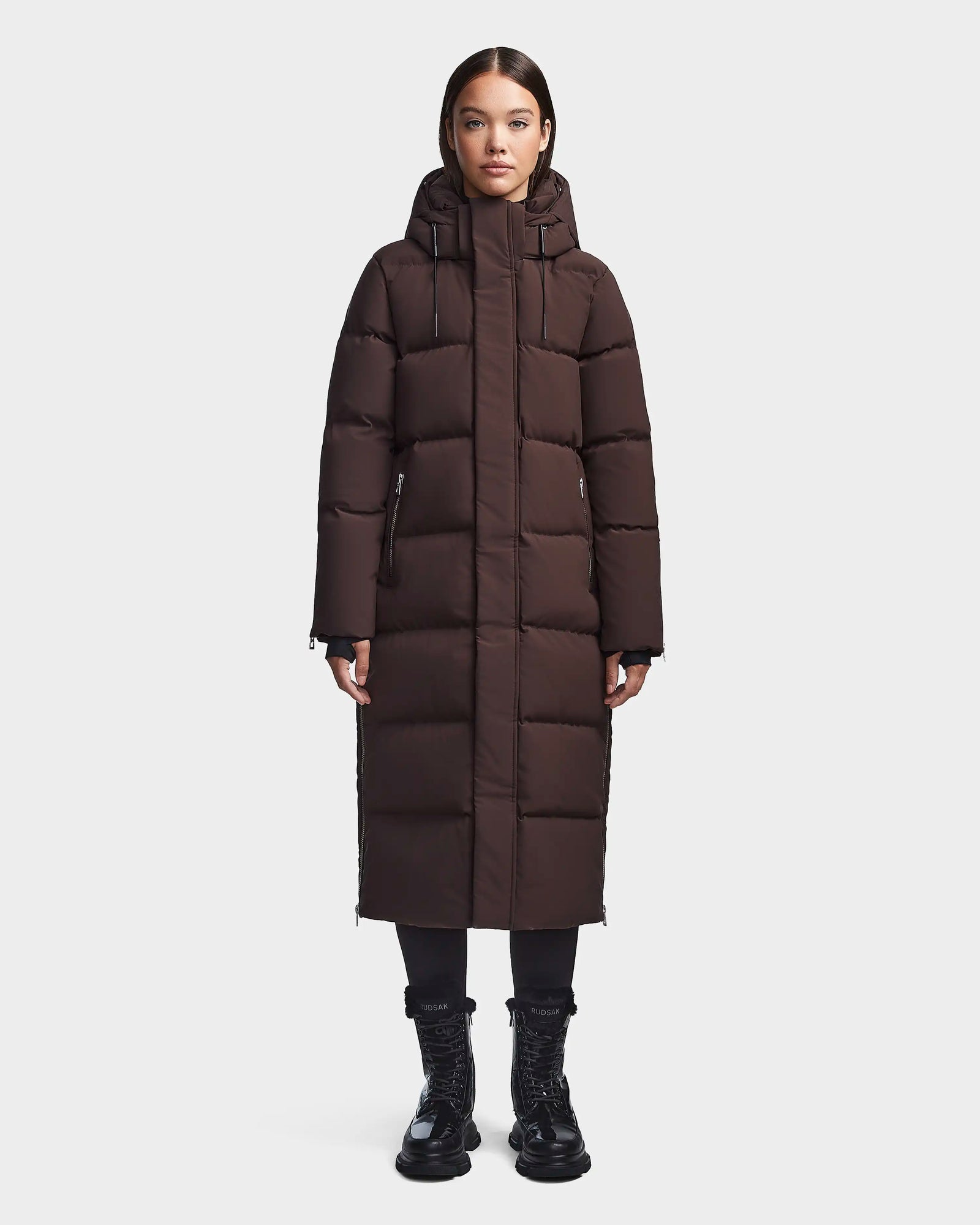 Women | MAO M Down Puffer | Chocolate