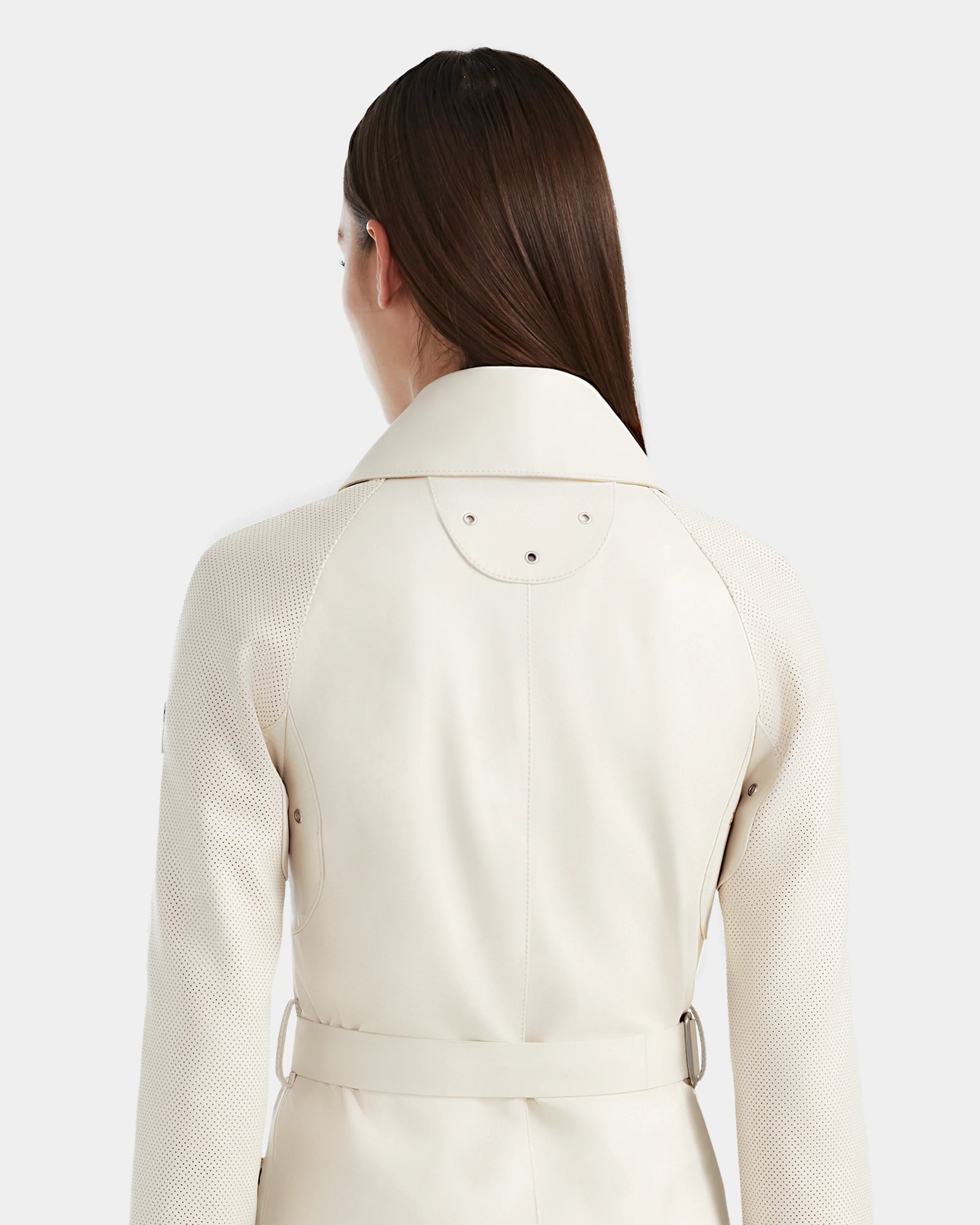 Women | Leather Trench VALENTINA 8124021 | Eggshell White