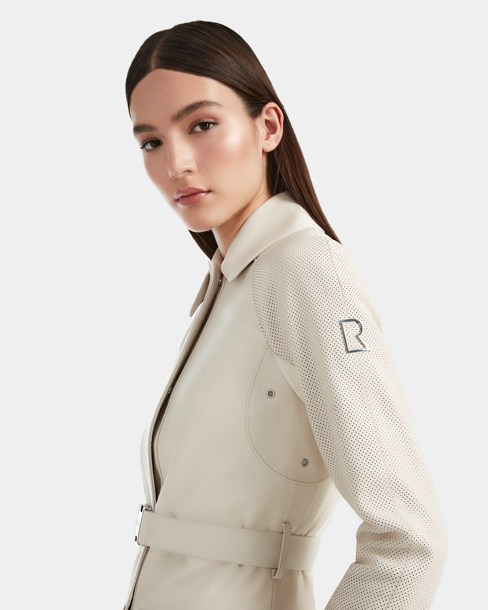Women | Leather Trench VALENTINA 8124021 | Eggshell White