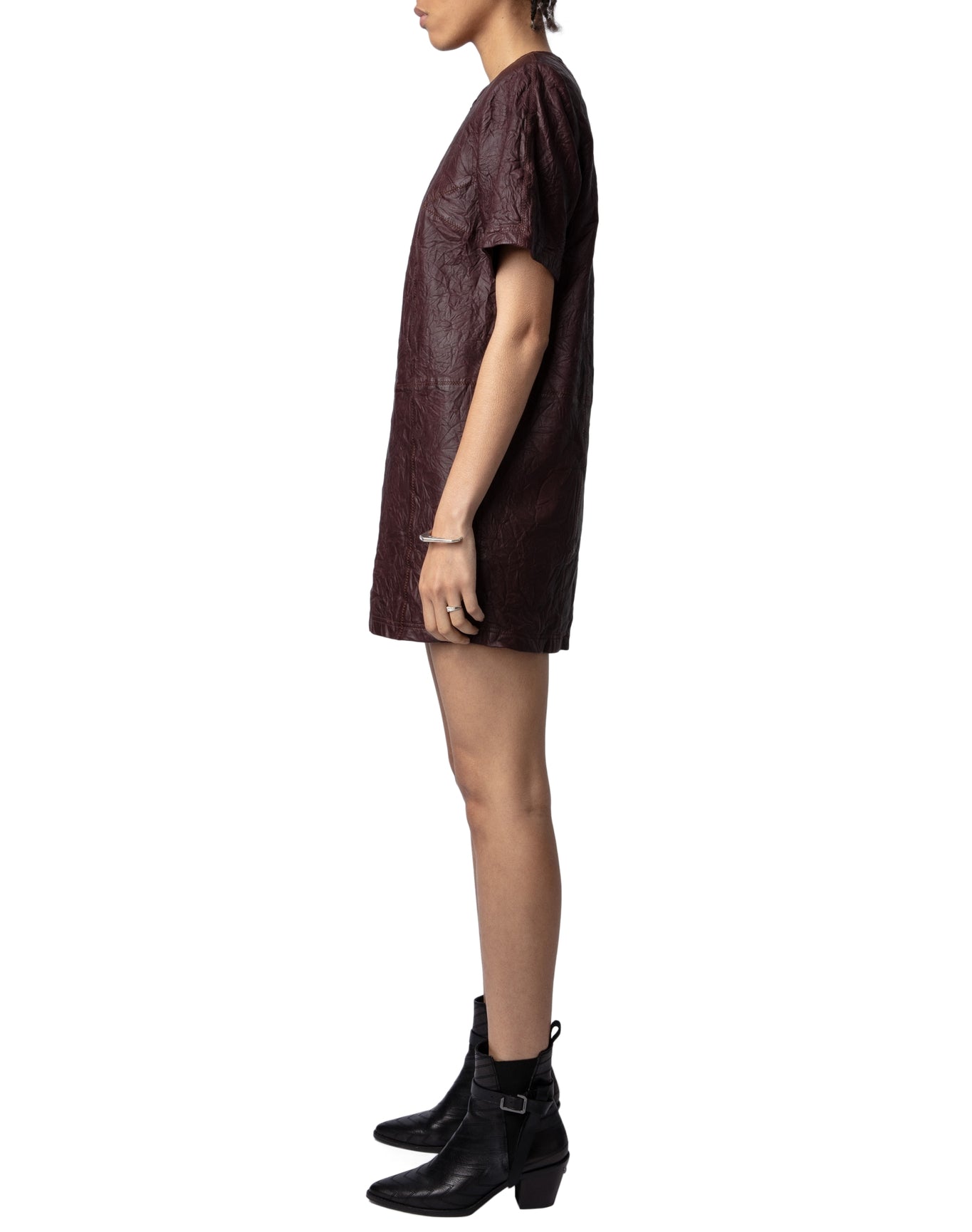 Women | Riddy Cuir Froisse | Chocolate