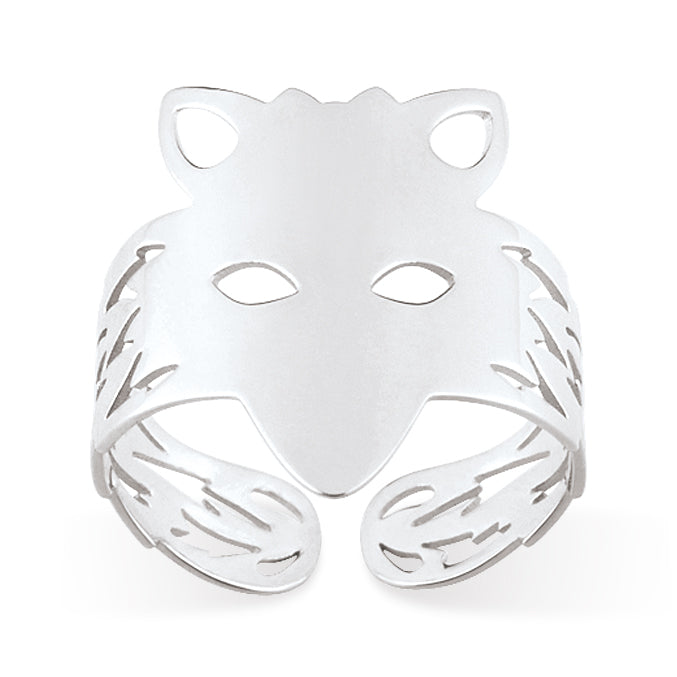 Wolf Ring | 18K White Gold