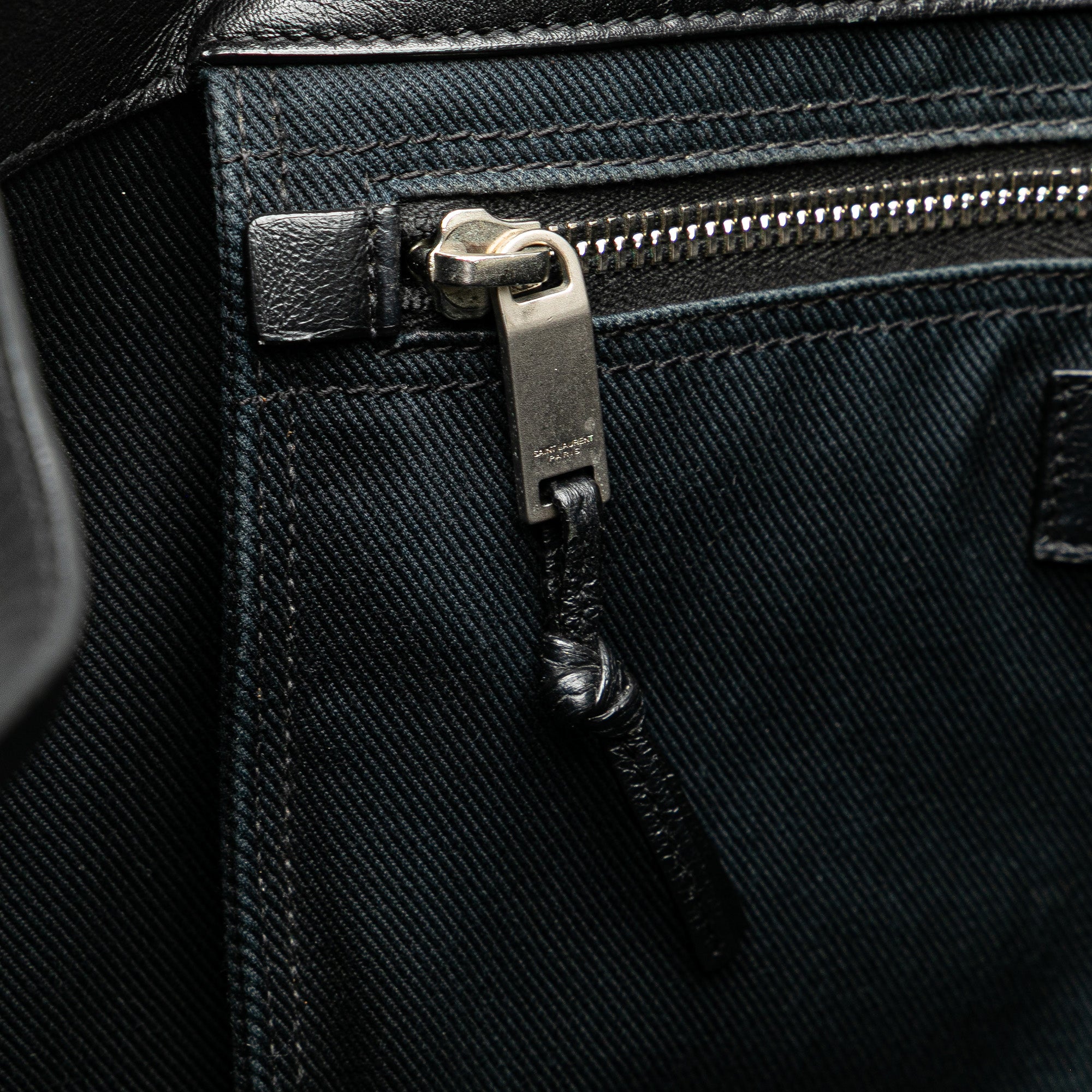 Saint Laurent | Pre-Owned Small Smooth Calfskin Rive Gauche Tote | Black