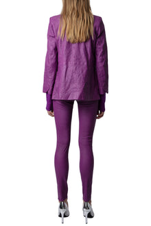 Phlame Creased Leather Pants | Goa