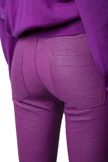 Phlame Creased Leather Pants | Goa
