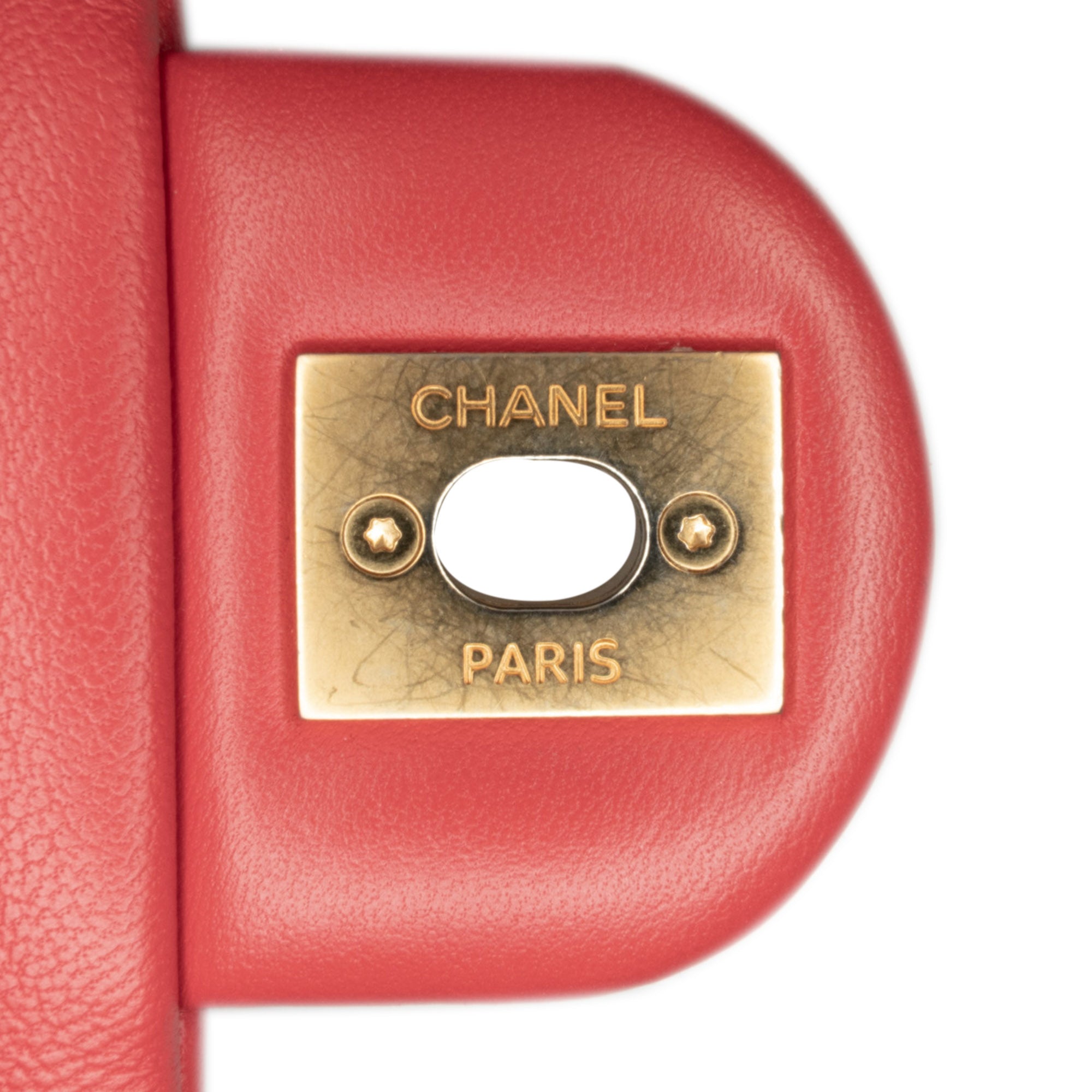 Chanel | Pre-Owned Medium Lambskin In The Loop Flap | Red
