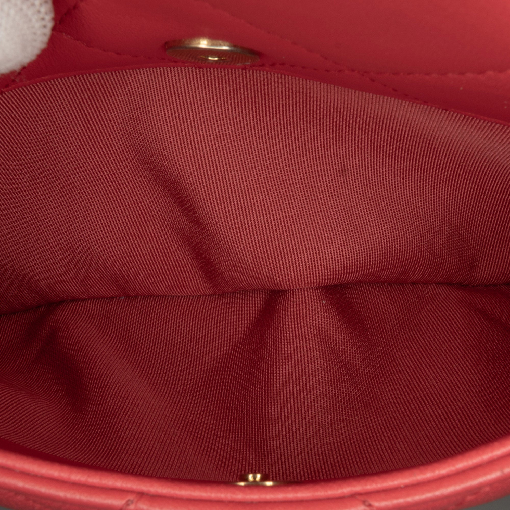 Chanel | Pre-Owned Medium Lambskin In The Loop Flap | Red