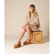 Raf Chunky Platform Sandal | Bamboo