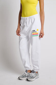 Women | Love & Sports | Rainbow Love & Soul Sweatpant | White
