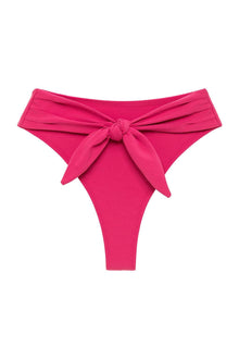 Paula Tie-Up Bikini Bottom | Raspberry