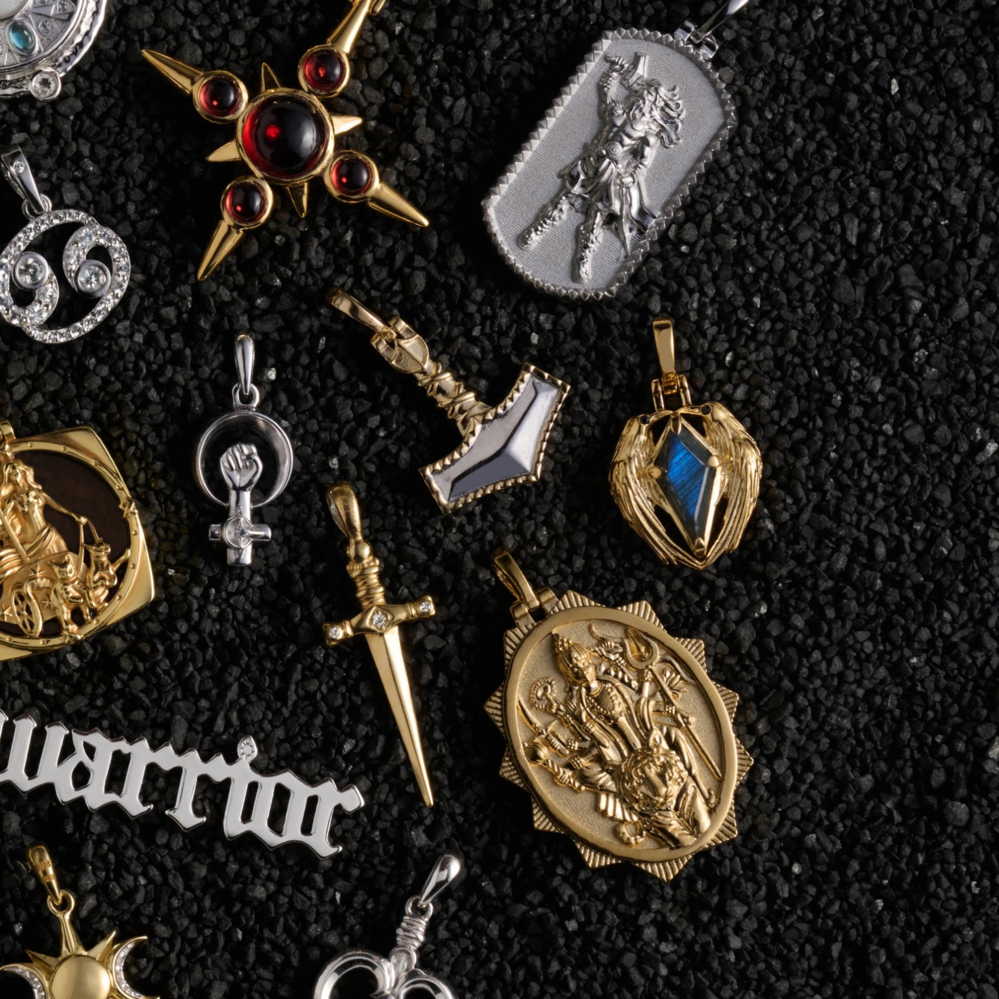 Awe Inspired Pendants Raven Prism Amulet