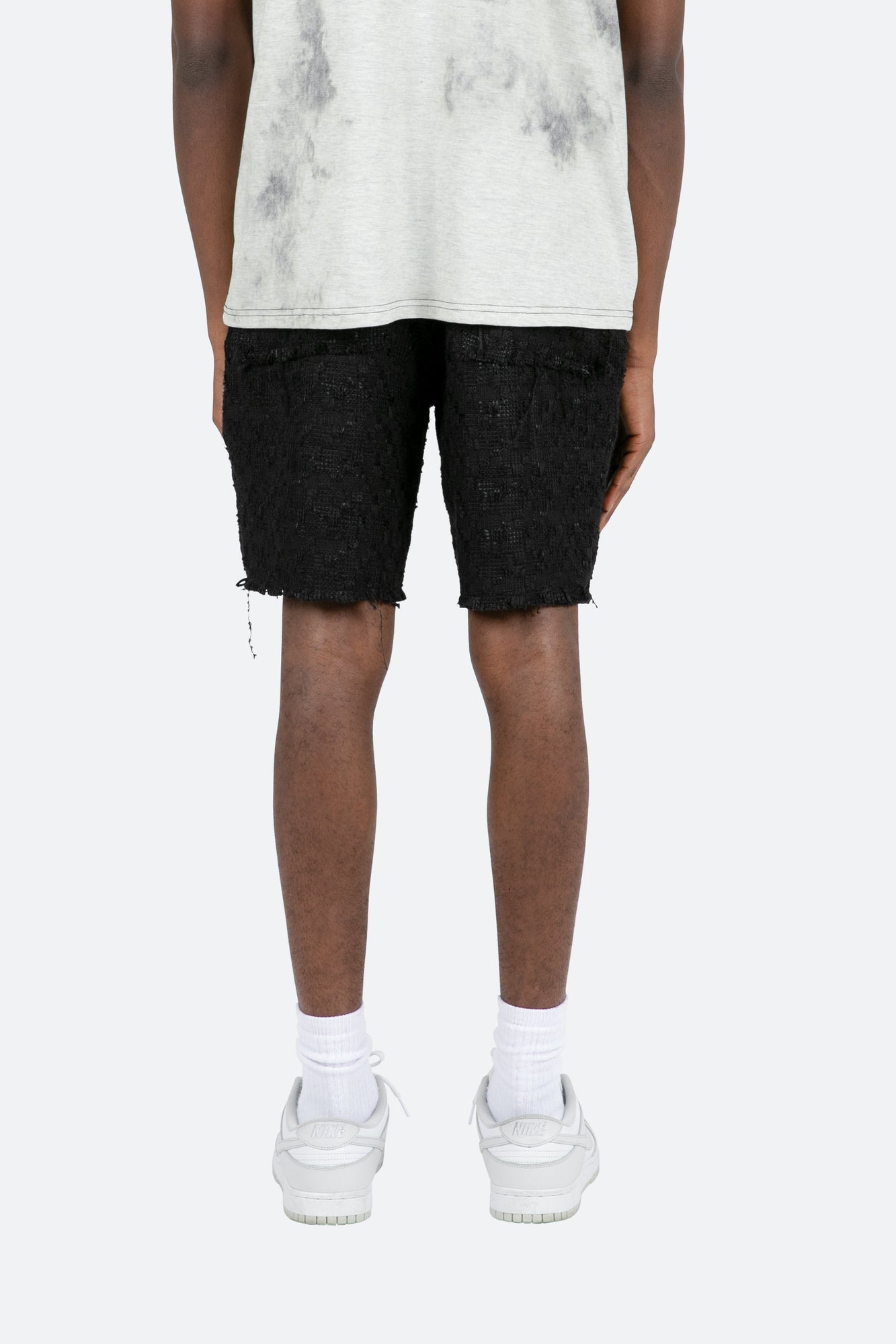 Raw Edge Shorts | Black