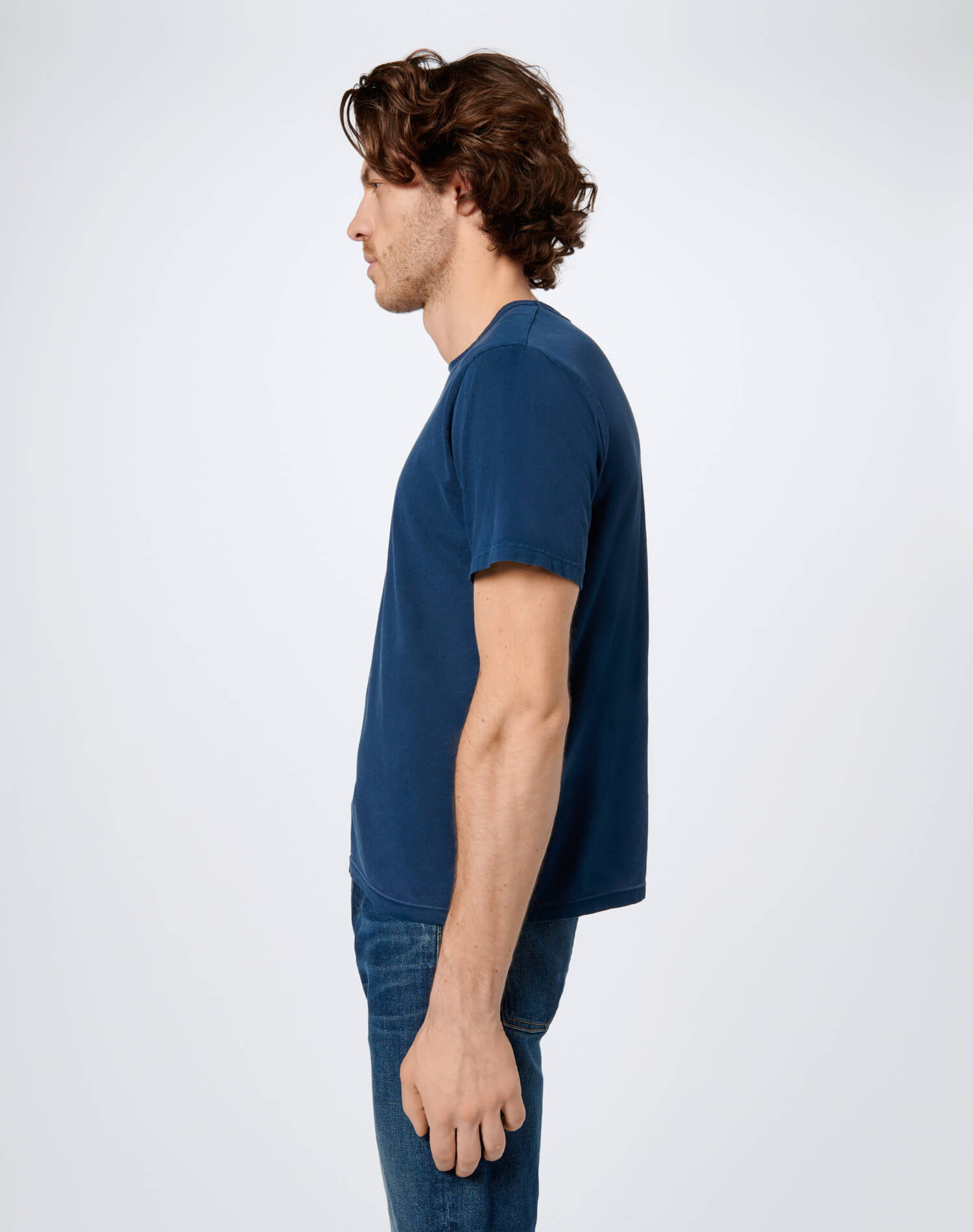 Long Modern Tee | Vintage Captain Blue