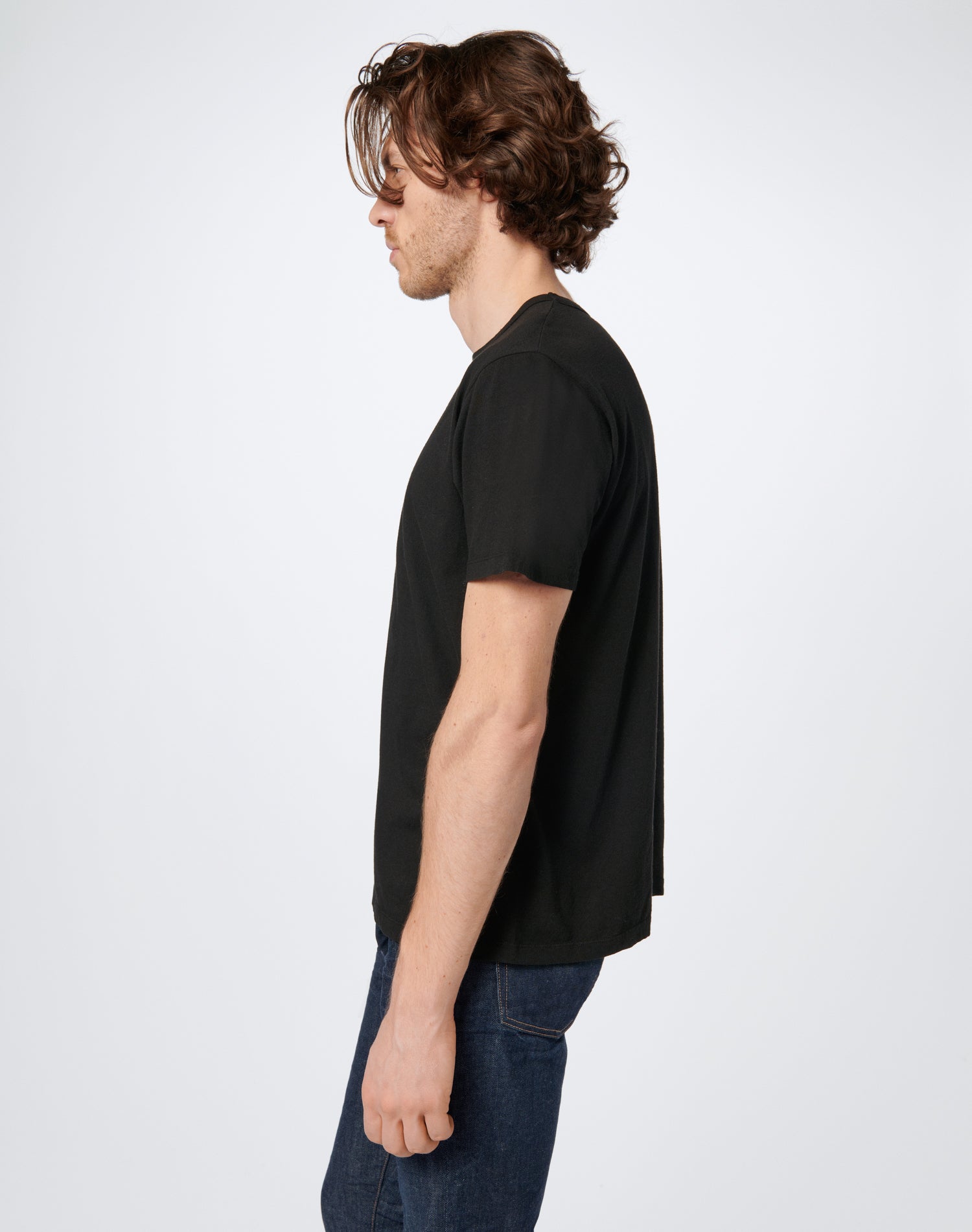 Long Modern Tee | Black