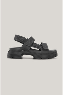 Recycled Rubber Sandal | Black