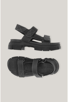Recycled Rubber Sandal | Black