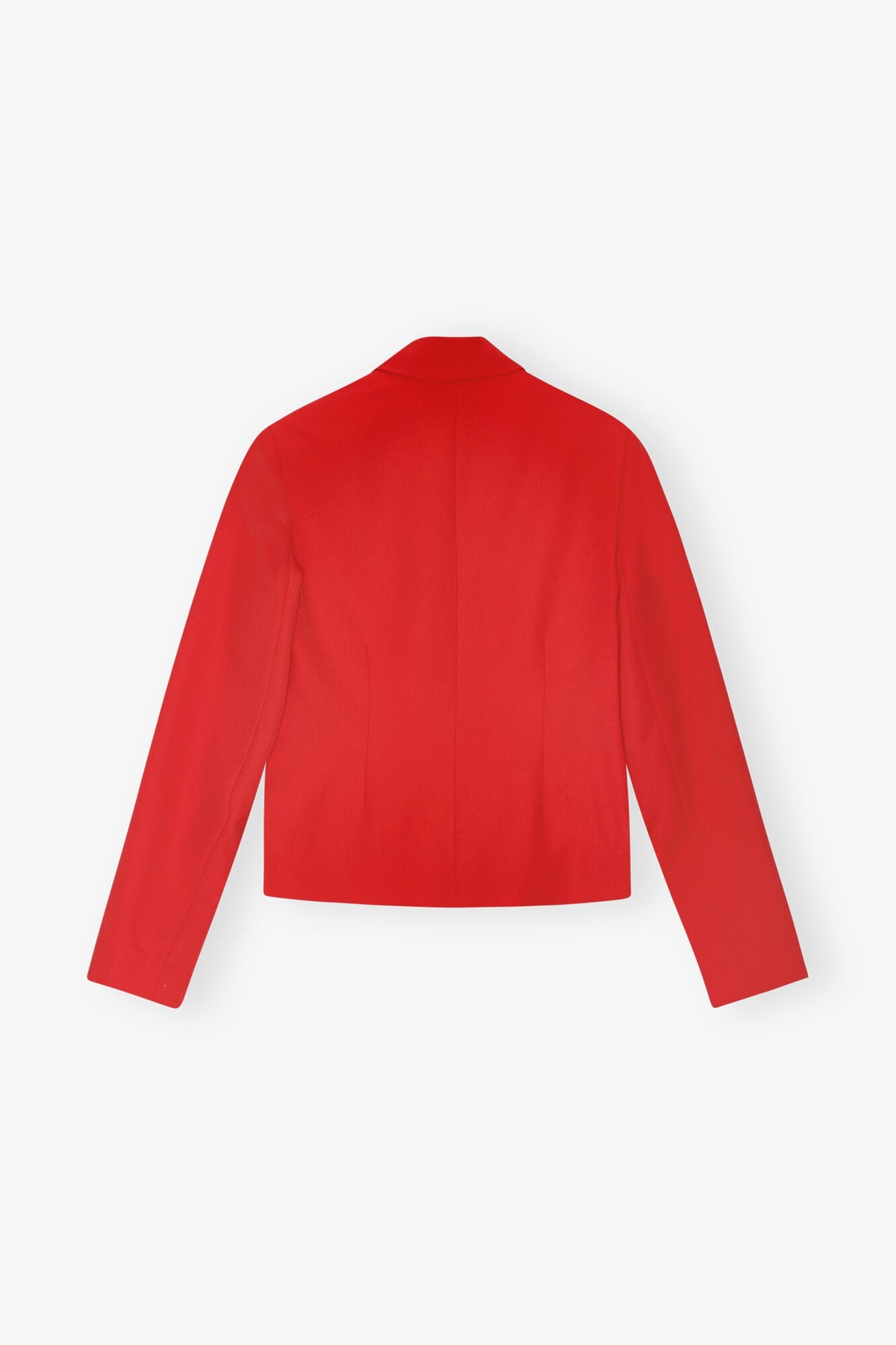 Red Twill Suiting Fitted Blazer | Barbados Cherry