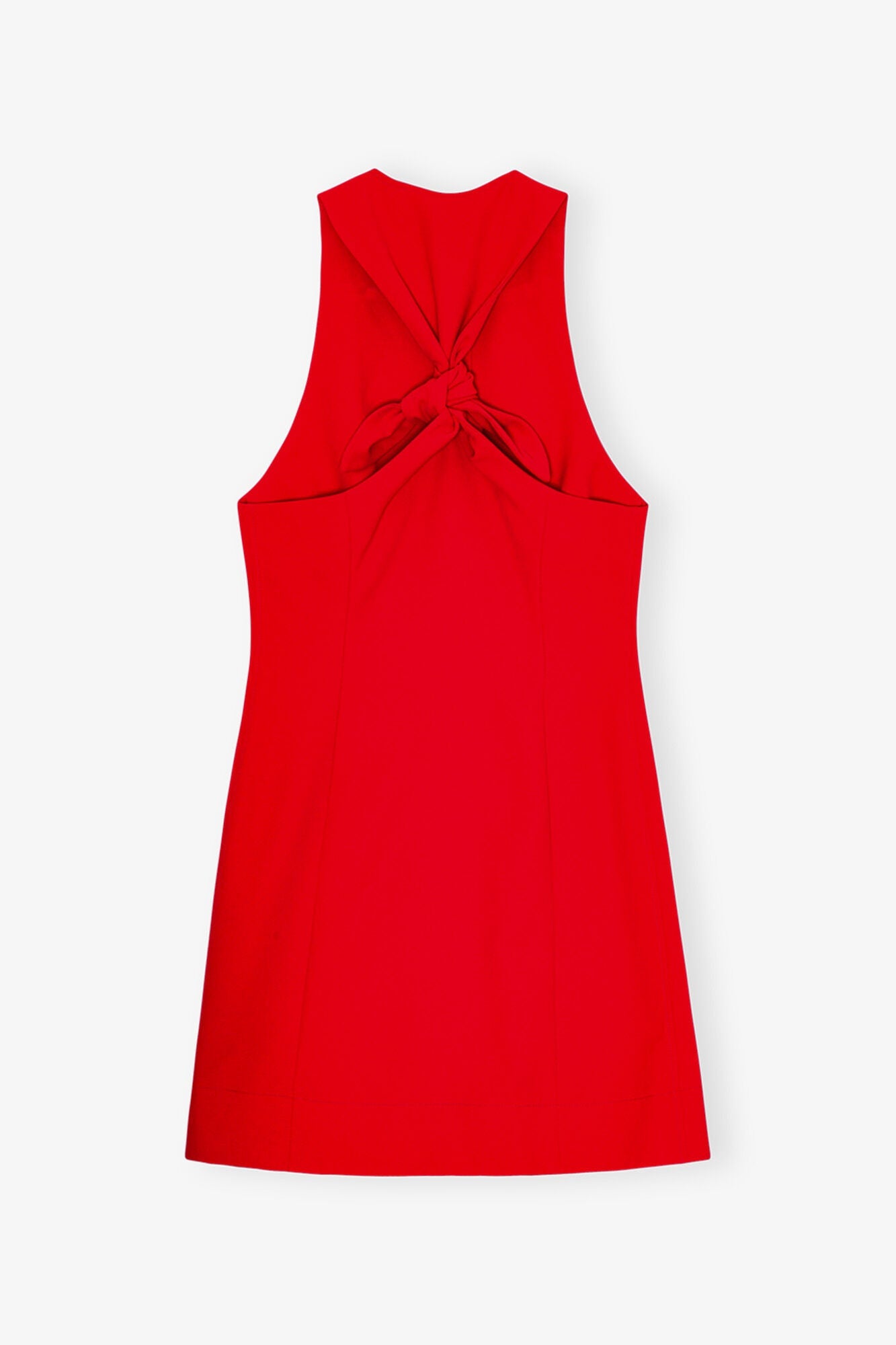 Red Twill Suiting Mini Dress | Barbados Cherry