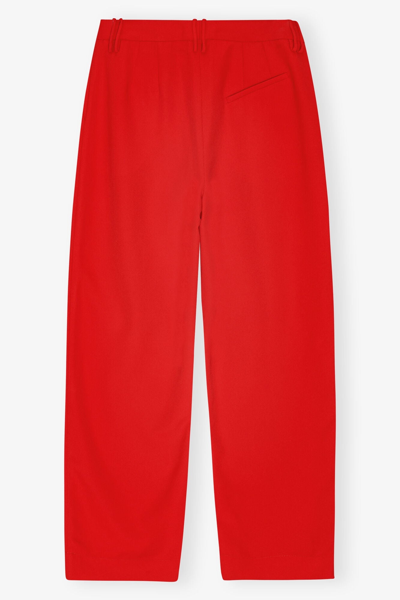 Red Twill Suiting Trousers | Barbados Cherry