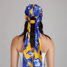 Gigi Papaya Headscarf | Cobalt