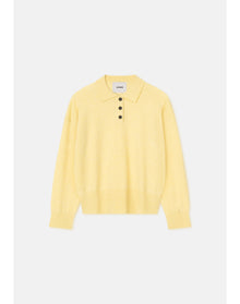 Regina | Pure Merino Wool Polo Sweater | Honey