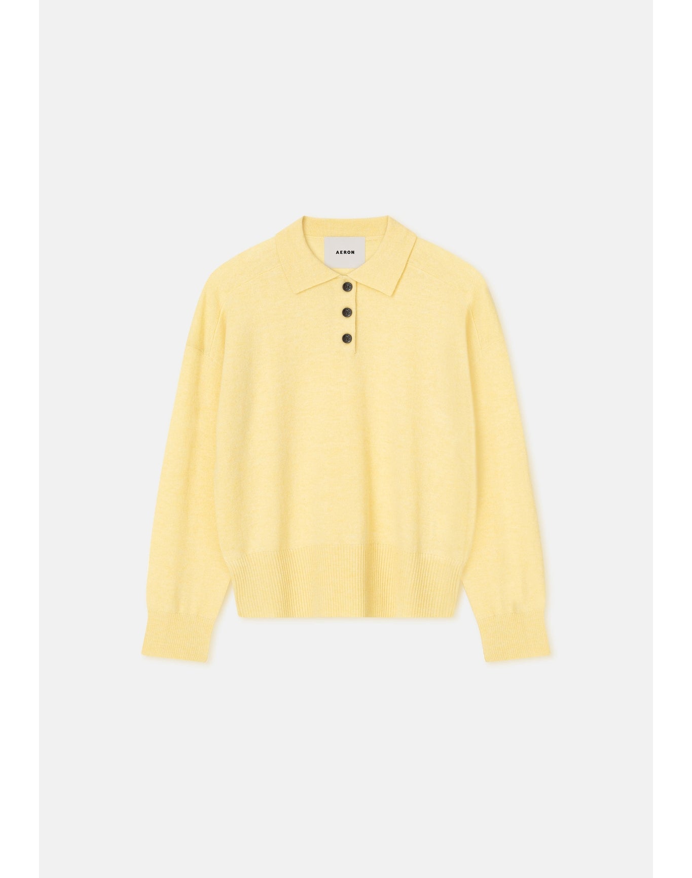 Regina | Pure Merino Wool Polo Sweater | Honey