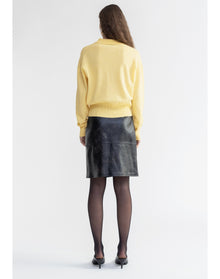 Regina | Pure Merino Wool Polo Sweater | Honey