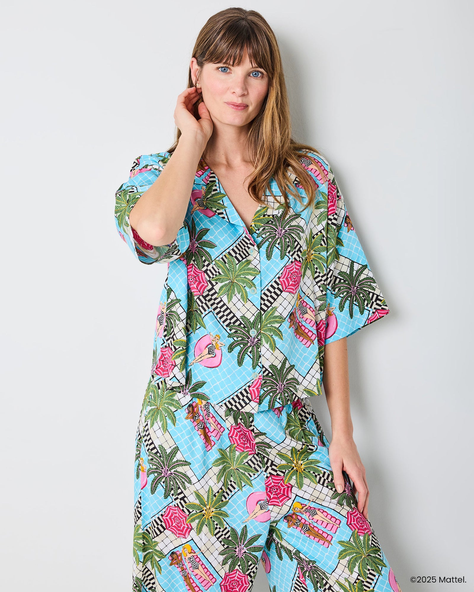 Barbie + Printfresh Retro Relaxation - Satin Wildest Dreams Set | Retro Blue
