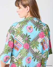 Barbie™ + Printfresh Retro Relaxation - Satin Wildest Dreams Set - Retro Blue - Printfresh