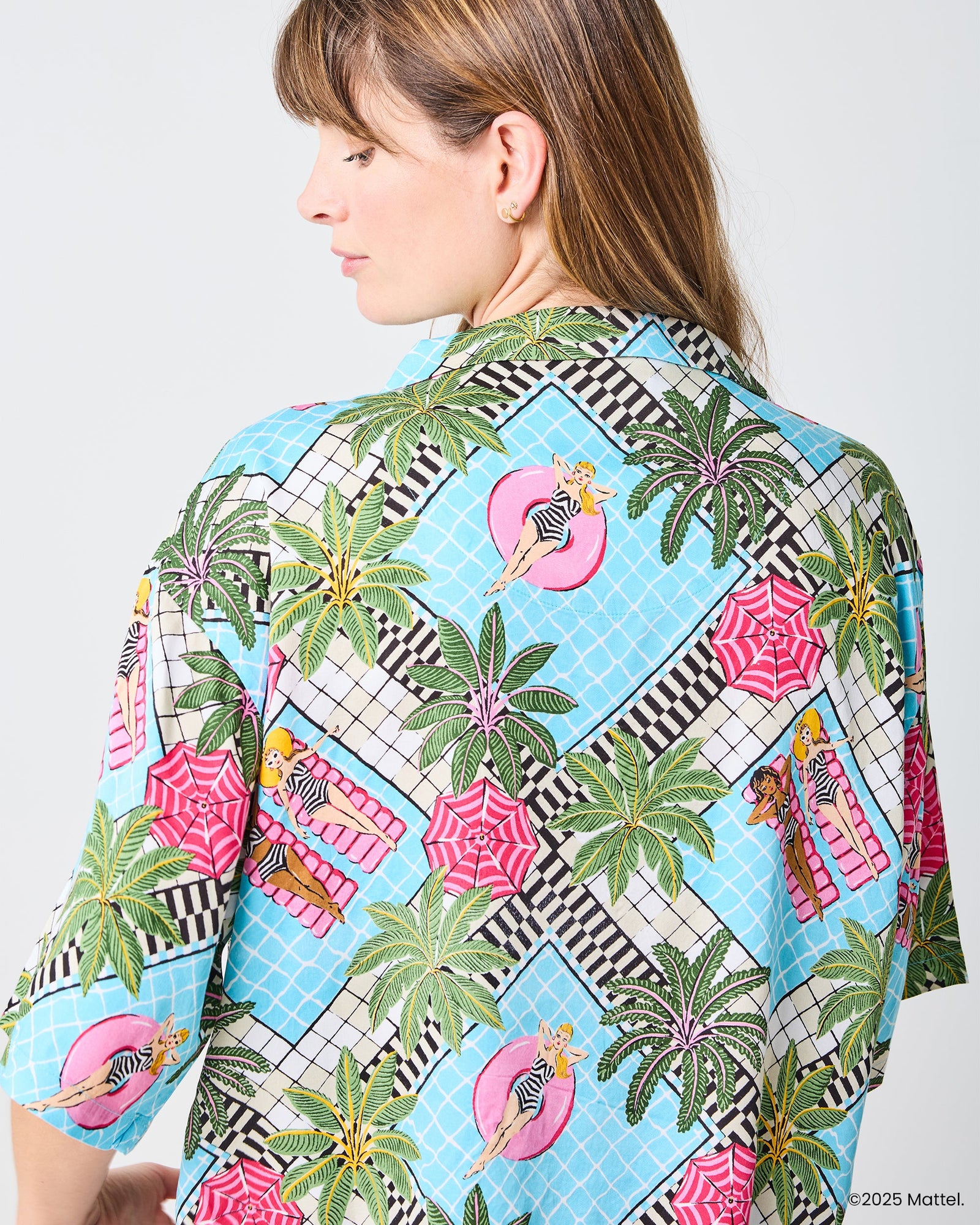 Barbie™ + Printfresh Retro Relaxation - Satin Wildest Dreams Set - Retro Blue - Printfresh