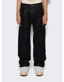 Rhude | Men | Oil Stain Reza Double Knee Jeans | Black
