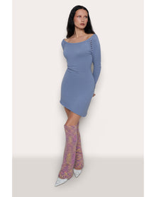 Rib Trim Relaxed Leg Warmer | Stardust