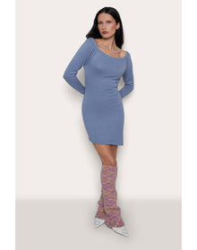 Rib Trim Relaxed Leg Warmer | Stardust