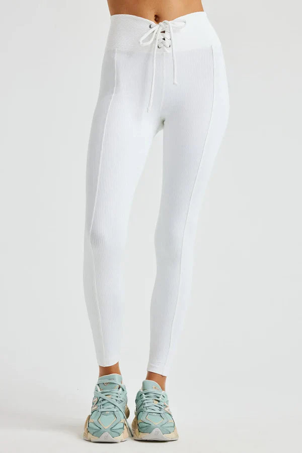 Year Of Ours | Ribbed Football Legging | White