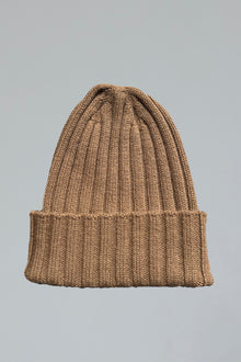 Ribbed Beanie | Camel