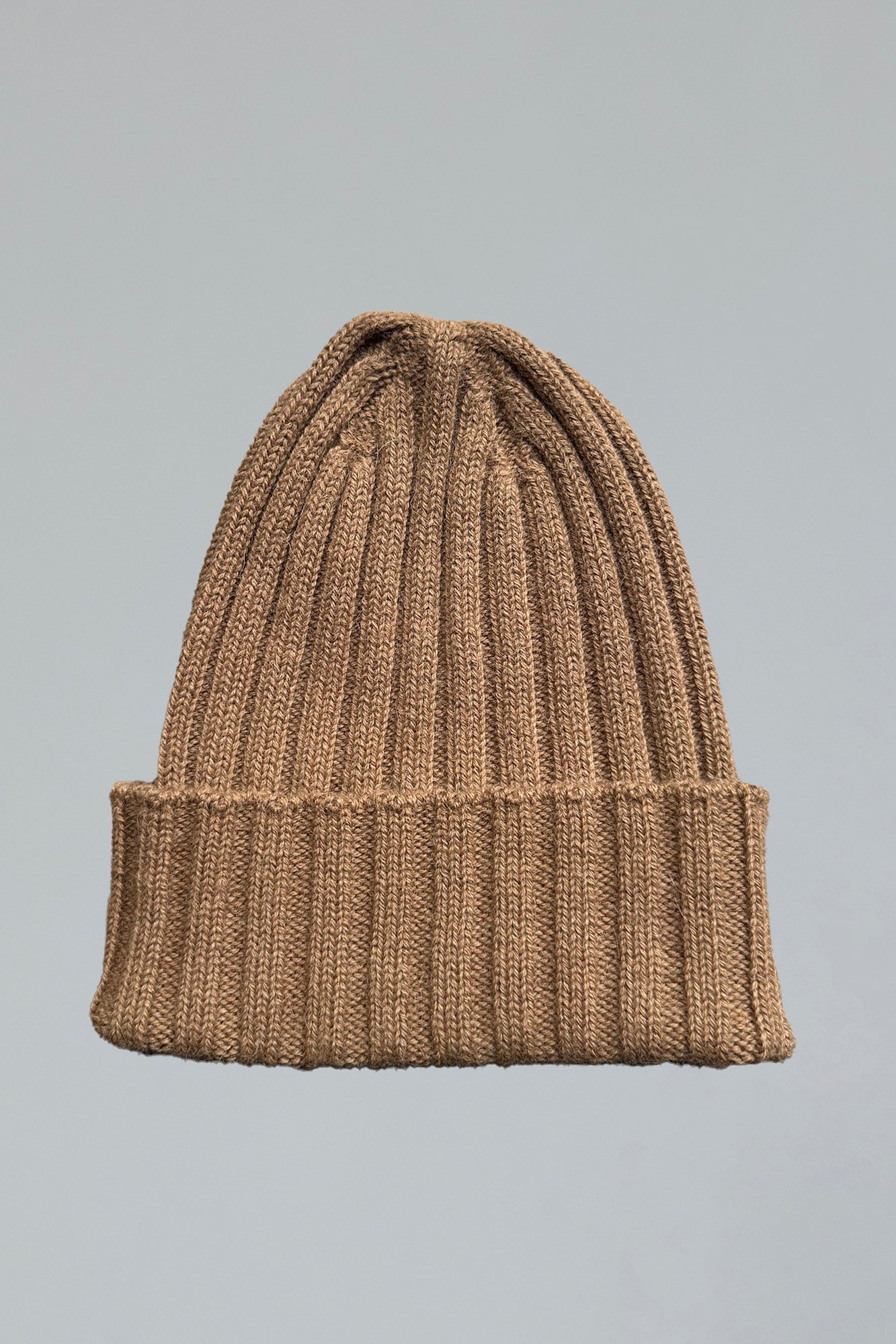 Ribbed Beanie | Camel