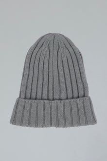 Ribbed Beanie | Grey Heather