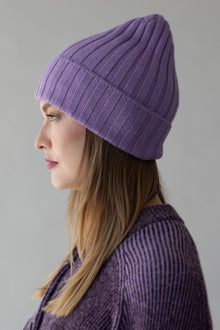 Ribbed Beanie | Iris