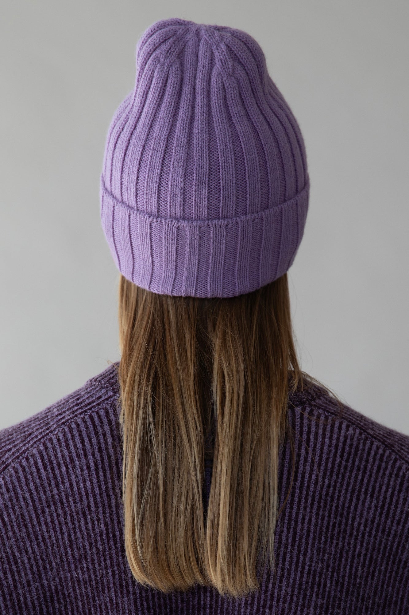 Ribbed Beanie | Iris