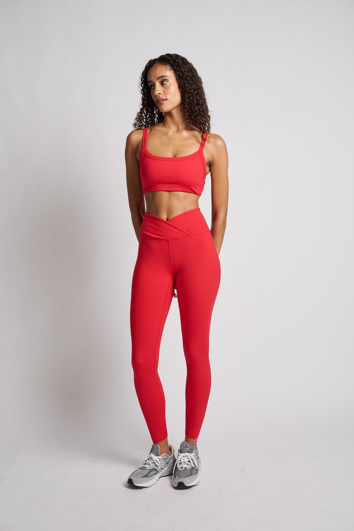 Women | Year of Ours | Ribbed Bralette 2.0 | Cherry