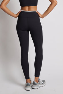 Women | Year of Ours | Ribbed Two Tone Track Legging | Black