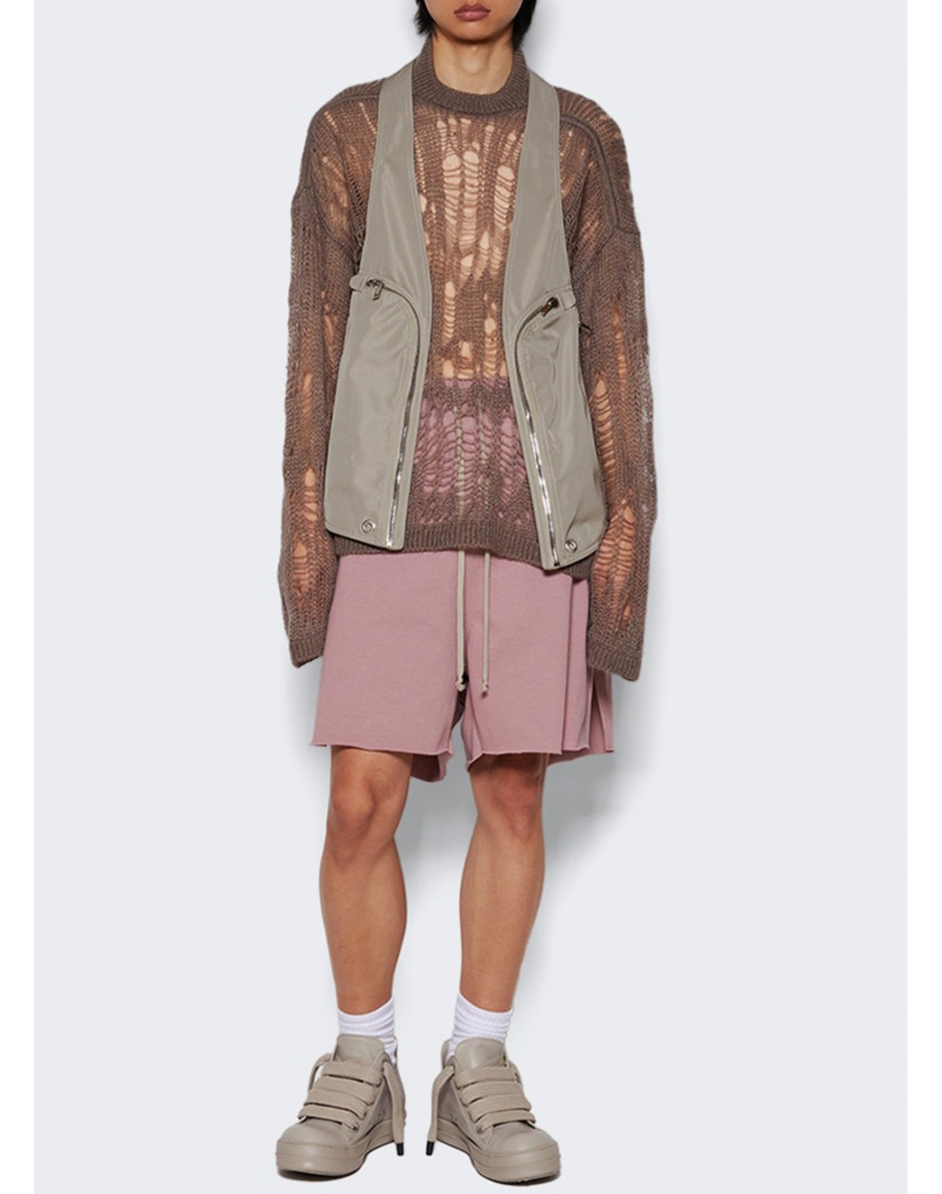 Rick Owens | Men | Bauhaus Vest | Pearl