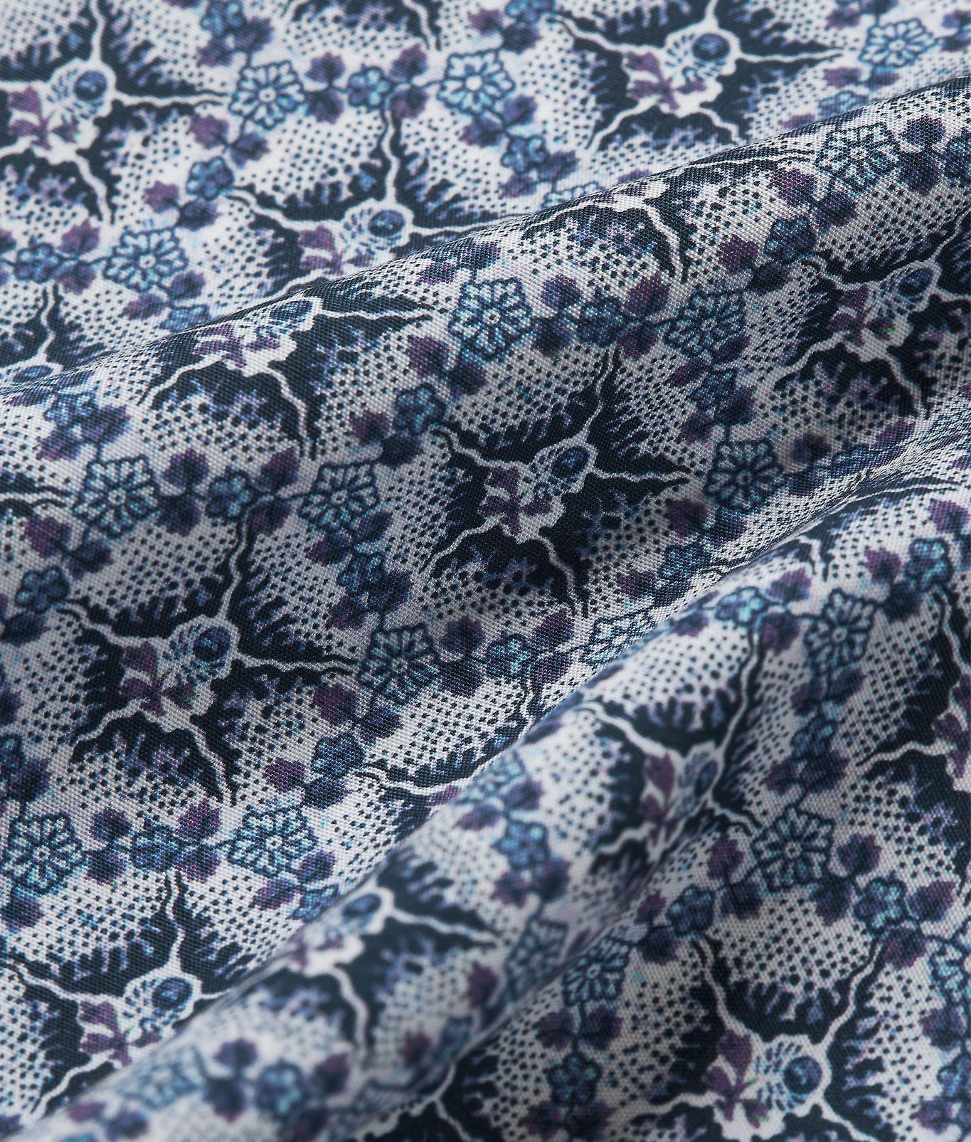 Ridley Roseate Print Relaxed Fit Overhead Shirt | Azul Blue