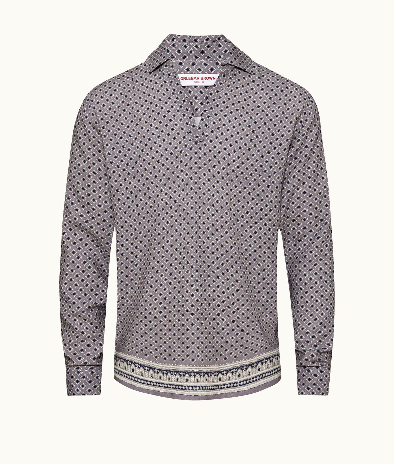Ridley Solmio Print Relaxed Fit Overhead Shirt | Taro