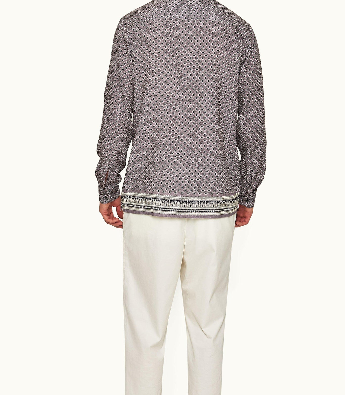 Ridley Solmio Print Relaxed Fit Overhead Shirt | Taro