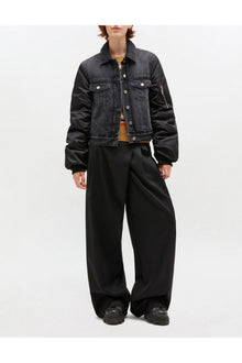 Rigid Denim Jacket | Black Washed