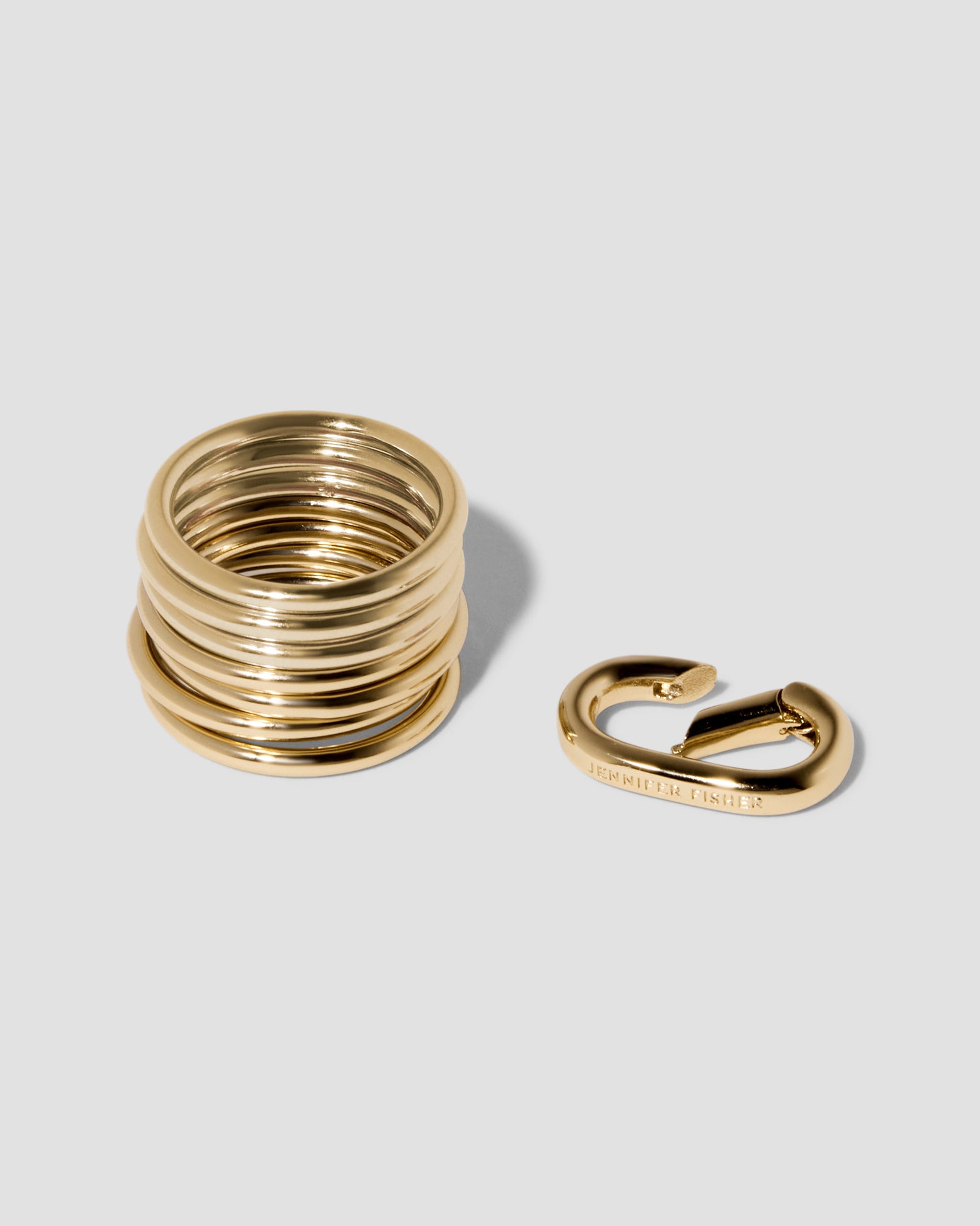 Ring Set ring - styled on model | gold rings