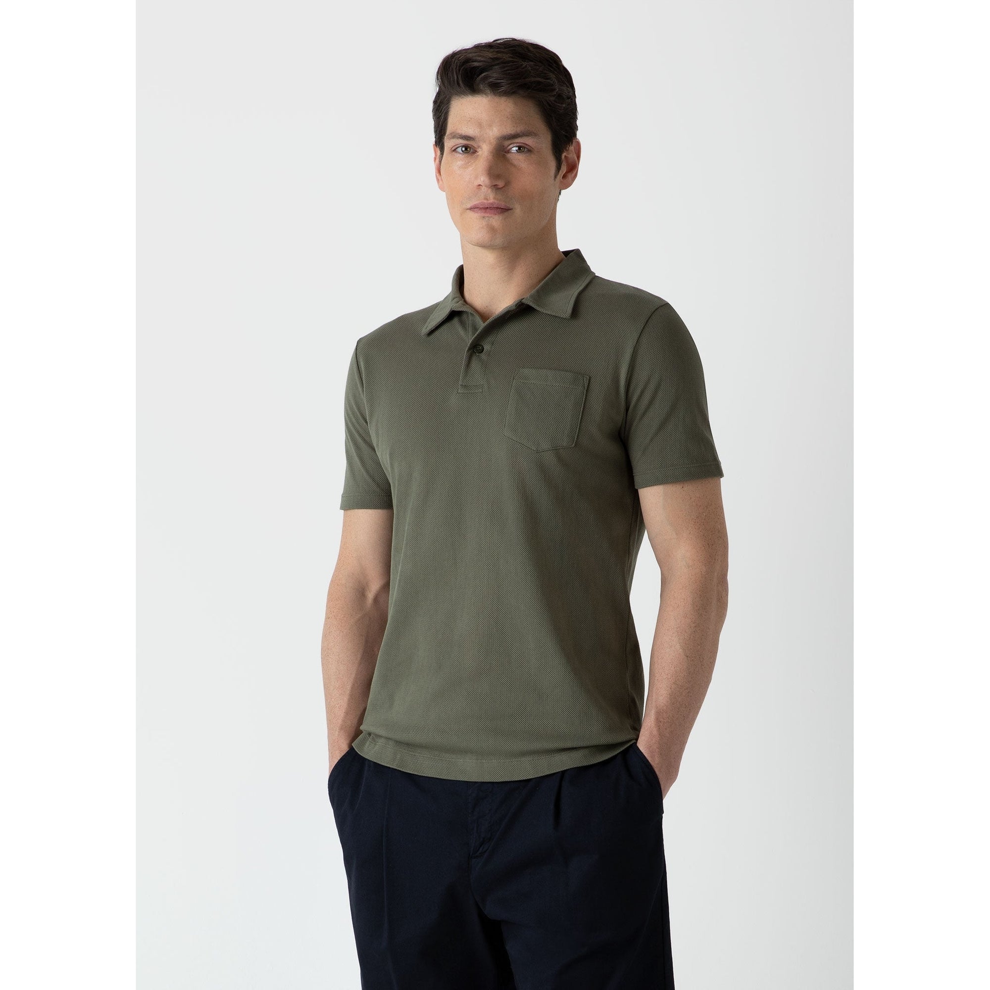 Riviera Polo Shirt | Men | Hunter Green