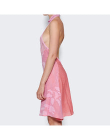 Roberta Einer | Women | Sleek Sheer Mini Dress | Pink